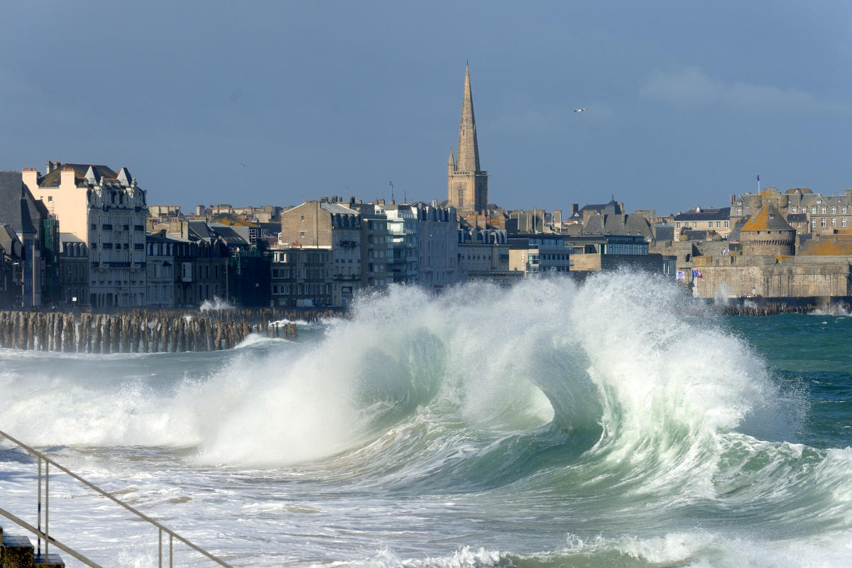 Jour de Tempête  à Saint Malo